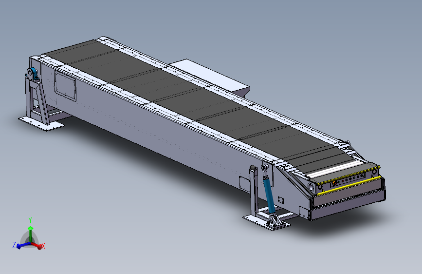三段伸缩式带式输送机的三维设计