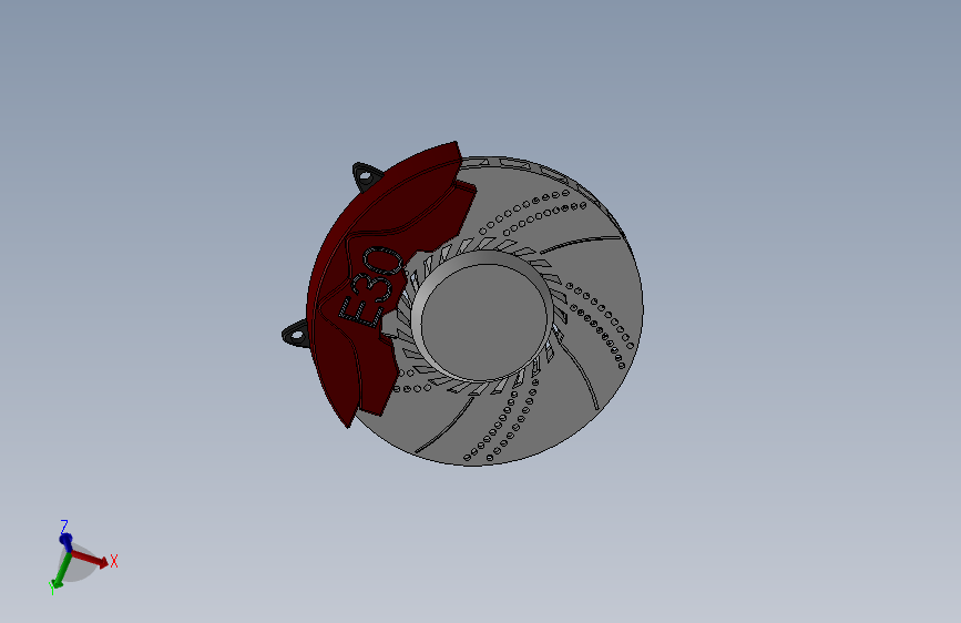 碟刹 3D模型（SolidWorks设计