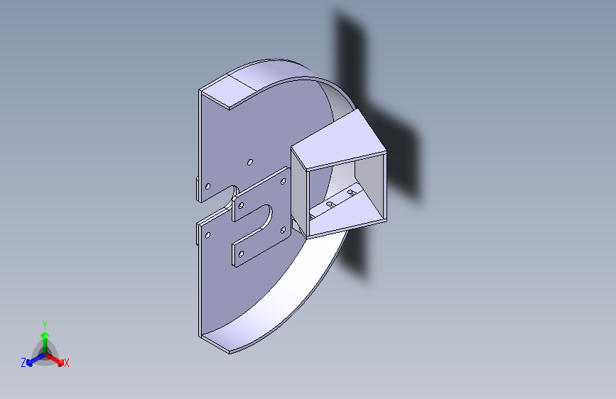 绿色垃圾粉碎机 CAD 模型