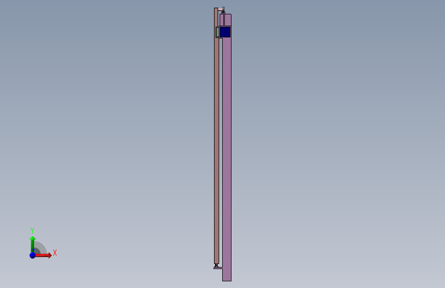 高铁电控移动门设计三维Step+CAD+说明书==502700=300 正面视图
