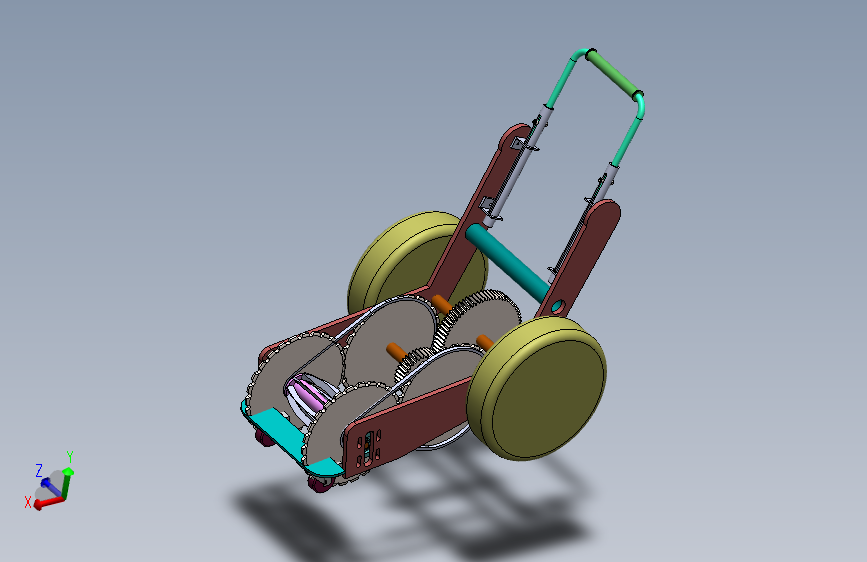 环保型剪草机（sw16可编辑+cad+说明书）