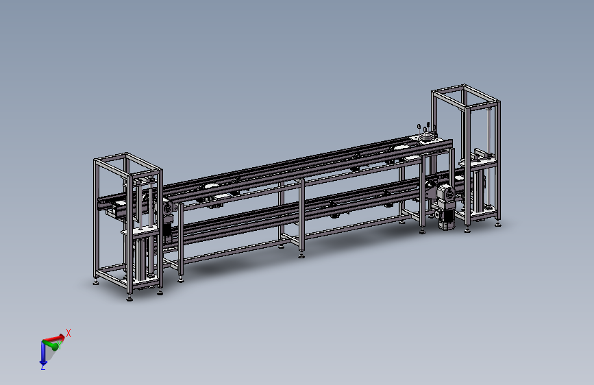 倍速链(带升降)3D数模图纸 Solidworks设计