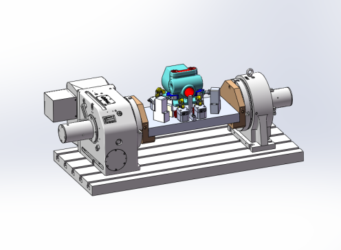 电机安装座四轴开粗夹具