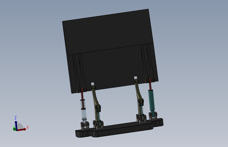 汽车升降尾板(汽车尾板)3D建模图纸 Solidworks设计