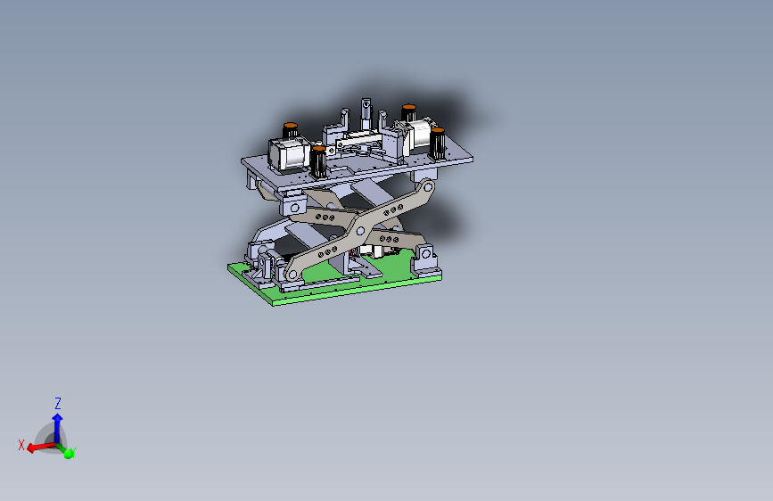 三爪夹具升降平台3D模型图纸 Solidworks设计