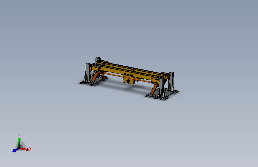 升降链条输送机组3D数模图纸 Solidworks设计