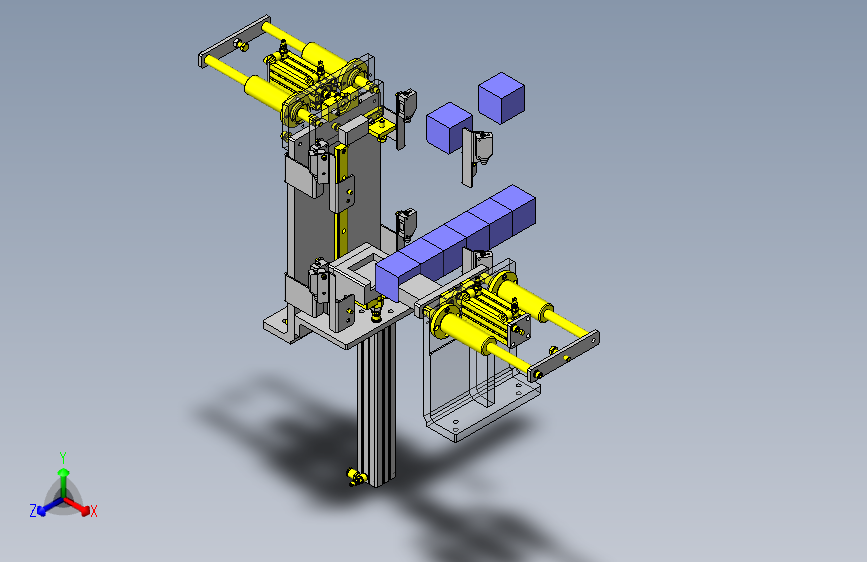 米思米工件升降移载机构3D数模图纸 Solidworks设计