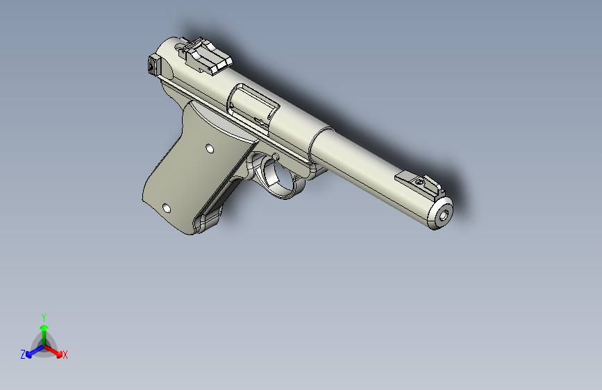 手枪左轮冲锋枪老式狙击步枪设计3D图纸replica-of-ruger-mkii SW STP X_B