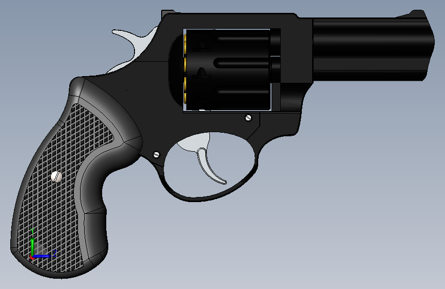手枪左轮冲锋枪老式狙击步枪设计3D图纸revolver-22-lr SW STP_SOLIDWORKS 2020_模型图纸下载 – 懒石网