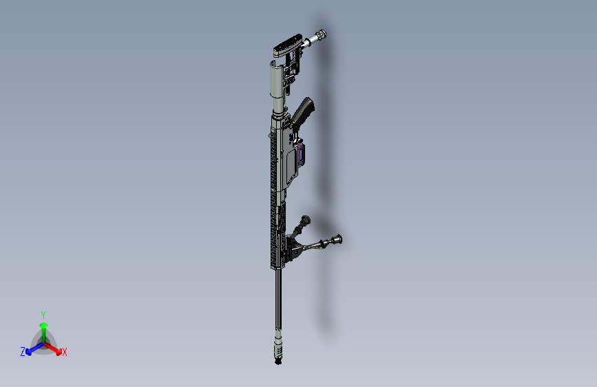 手枪左轮冲锋枪老式狙击步枪设计3D图纸sniper-rifle-19 STP