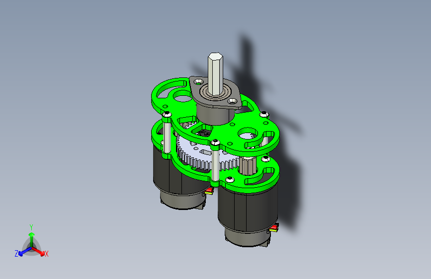 FRC 3200传动齿轮箱3D数模图纸 STEP格式