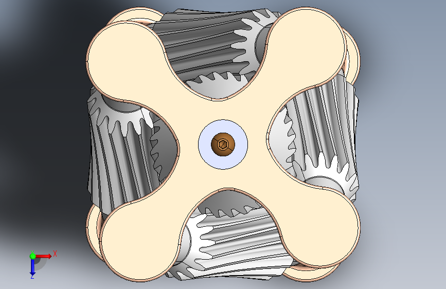 Hyperboloidal双曲面传动机构3D图纸 Solidworks设计_SOLIDWORKS 2020_模型图纸下载 – 懒石网