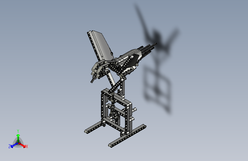 lego齿轮传动飞鸟拼装模型3D图纸 STEP格式