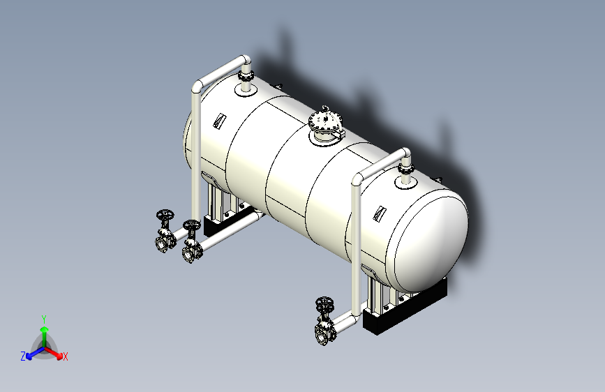 油气分离器gas-oil-separator-1831-模型格式为 stp