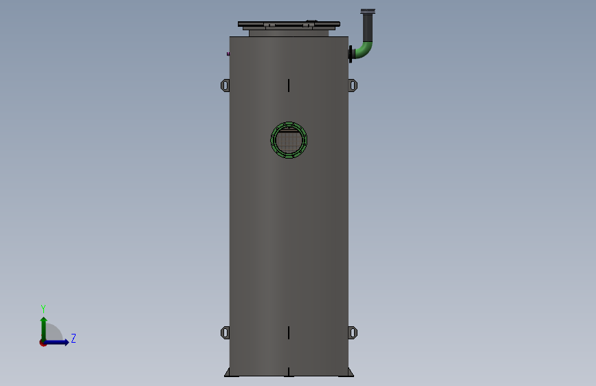 污水泵站pumping-station-for-sewage-模型格式为 sw 左侧视图