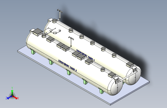 污水处理厂容器罐sewage-treatment-plant-模型格式为 -igs stp