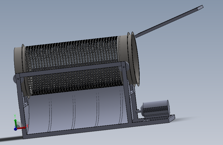 石料分离机stone-separator-1831-模型格式为 sw
