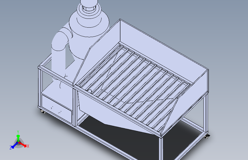 旋风分离器可移动movable-grinding-workplace-模型格式为 -sw