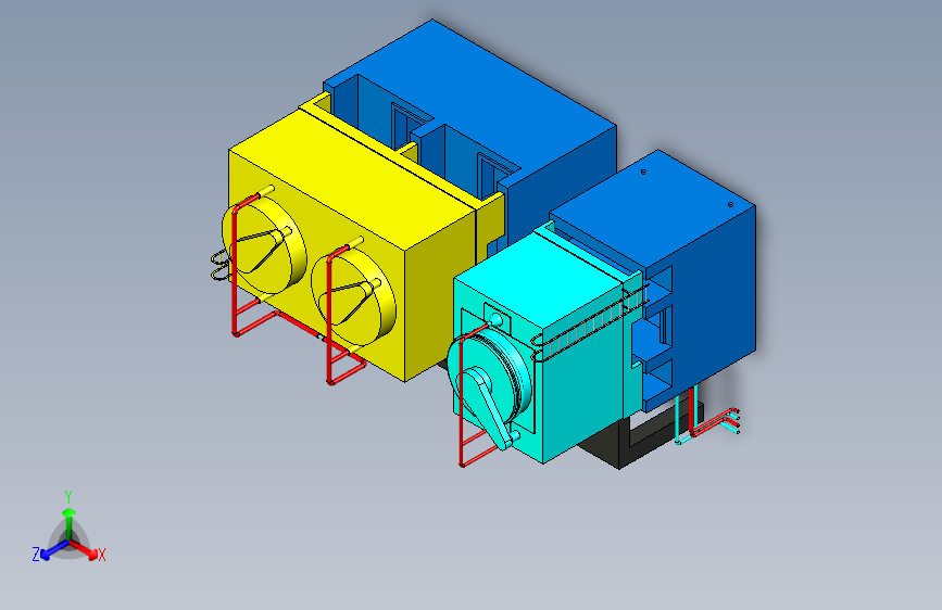 水处理 - 冷却系统water-treatment-cooling-system-模型格式为 stp