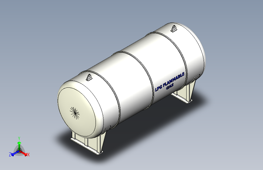 液化石油气分离器lpg-separator-1832-模型格式为 stp