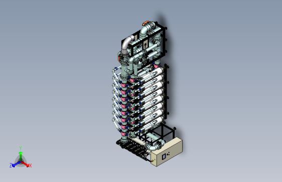 饮用水处理厂uf-system-模型格式为 stp