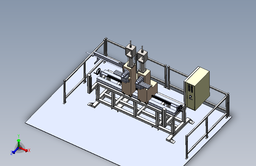 管材成型机bending-pipe-machine-consep-模型格式为 -sw