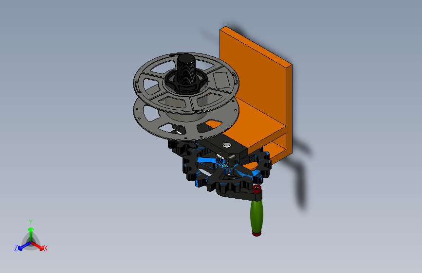 手动绕线机spool-winding-machine-1837-模型格式为 stp