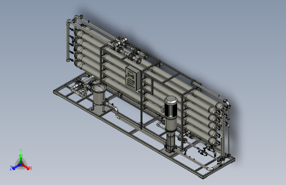 反渗透装置reverse-osmos-unit-模型格式为 stp