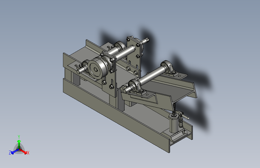 金属型材滚压成型机rolling-machine-模型格式为 stp