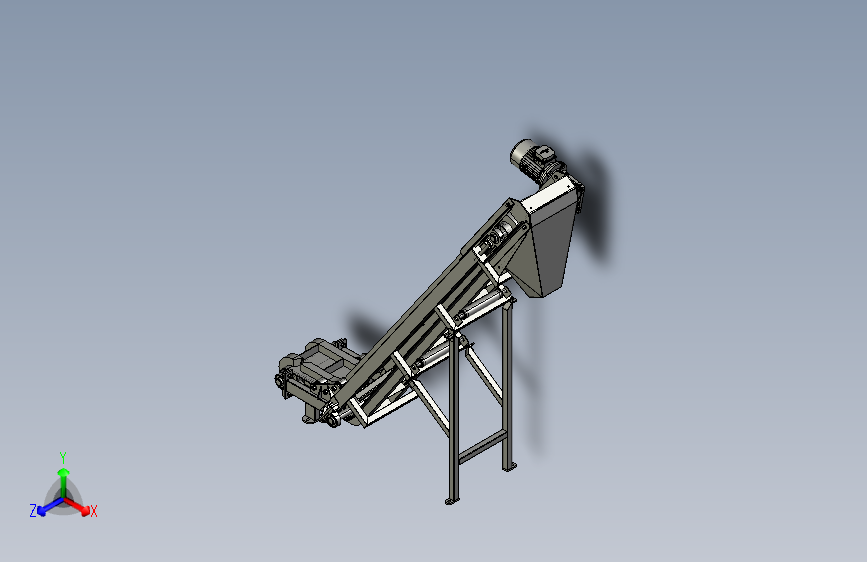 Z型爬坡传送线3D图纸 STEP格式