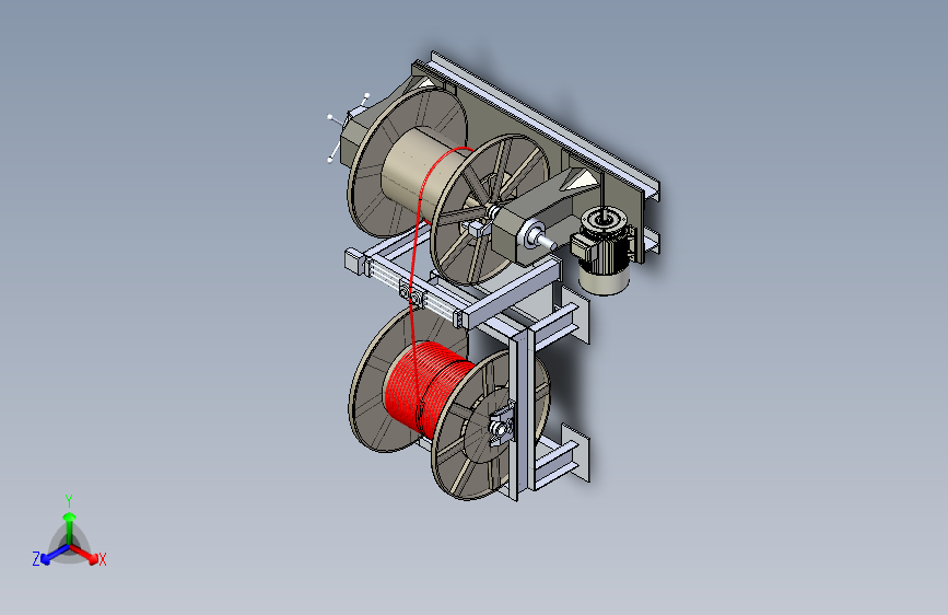 绕线机wire-winder-machine-1831-模型格式为 x_t