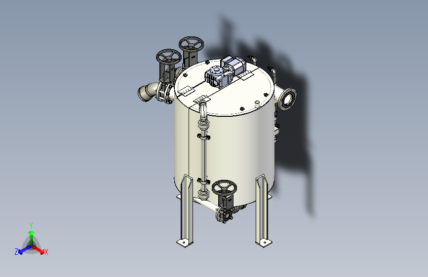 污水处理设备floculator-tank-1-模型格式为 igs