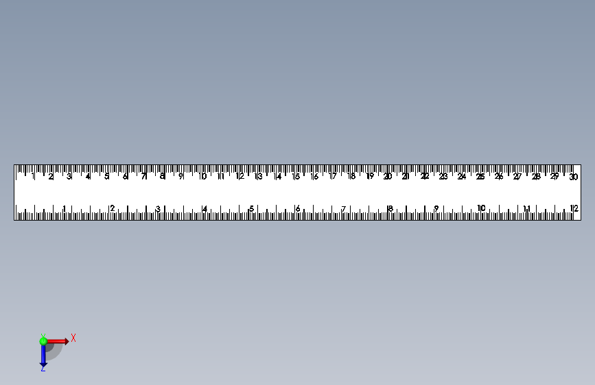 测量设备measuring-scale-2833-模型格式为 igs sw 俯视图