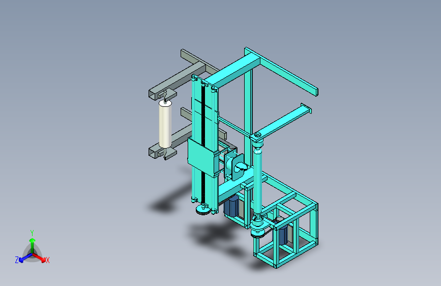 缠绕机 绕线机filament-winding-machine-1832-模型格式为 UG NX