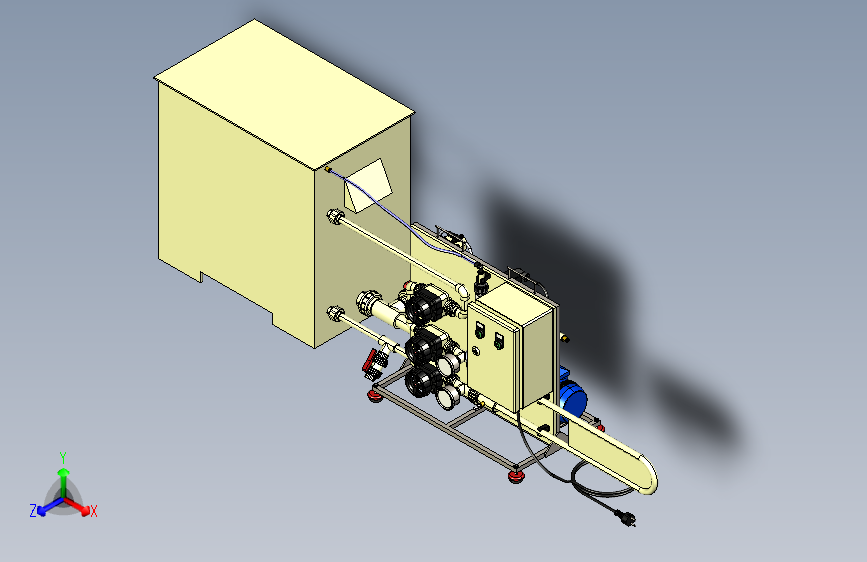 污水处理设备microfiltration-unit-1-模型格式为 stp