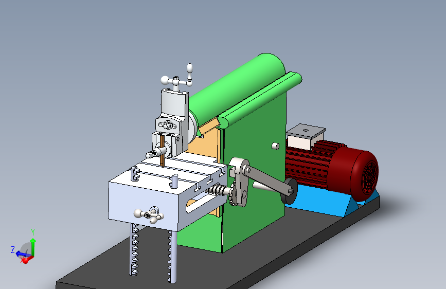 Shaping Machine成型机3D数模图纸 Solidworks设计