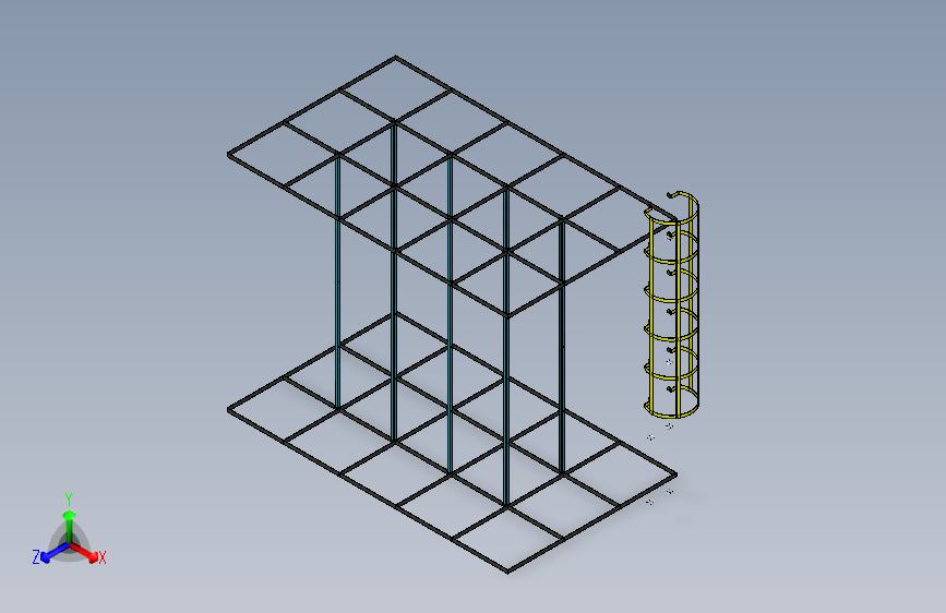 玻璃钢面板方形水箱grp-panel-for-square-模型格式为 -inventor