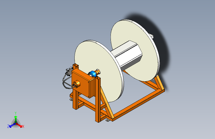 电缆卷绕机cable-winder-and-similar-1832-模型格式为 igs