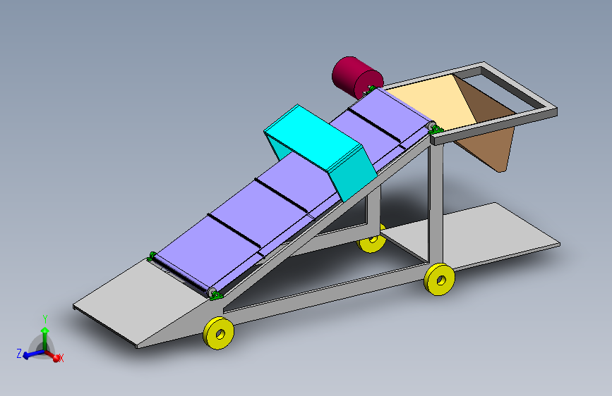 输送机 输送设备conveyor-system-16-模型格式为 sw