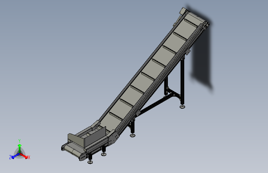 输送机 输送设备modular-belt-conveyor-5-模型格式为 stp