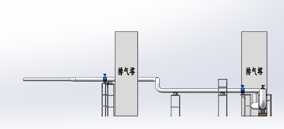 管路及阀门系统 左侧视图