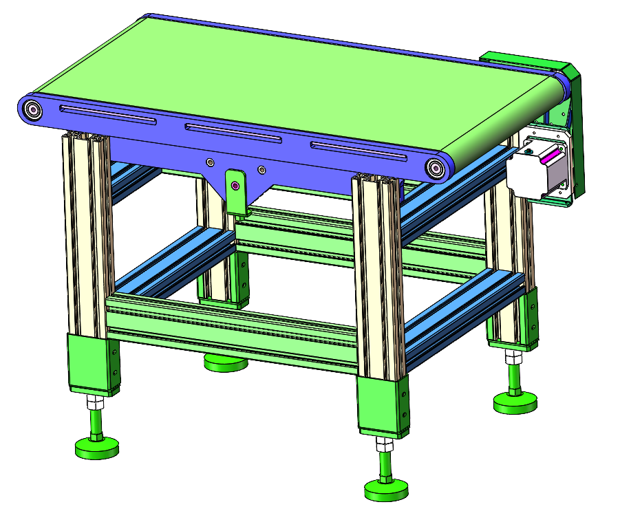 一款输送带工作台