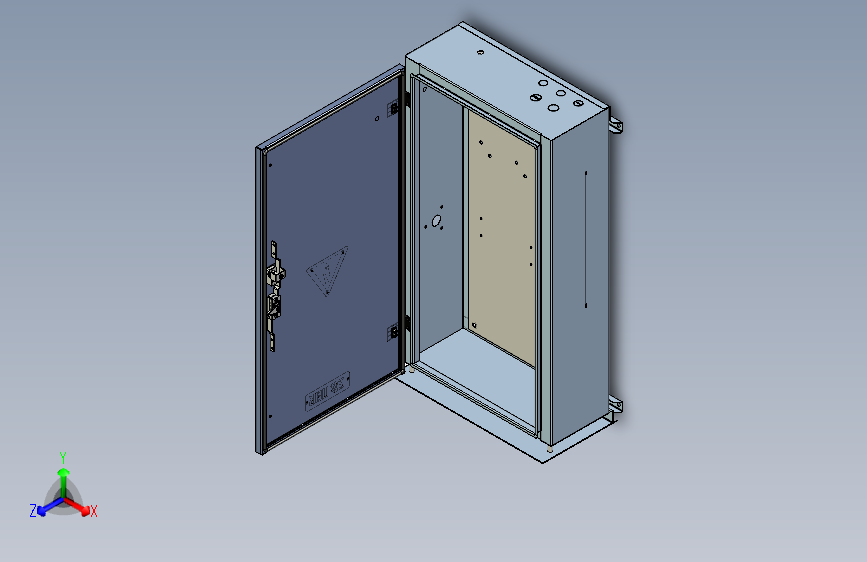 电气控制柜outdoor-enclosure-ip55-for-disconnector-installation-1 2 STP