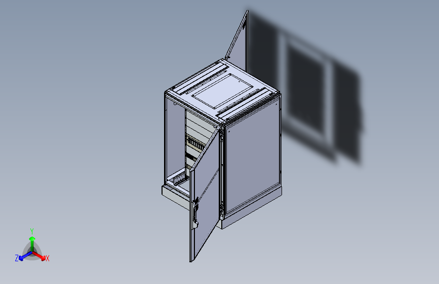 电气控制柜pc-19-rack-cabinet-v01-1 2 STP