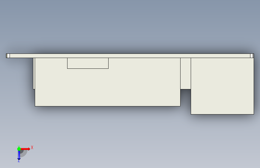 Odroid N2L - 基本尺寸和端口 俯视图