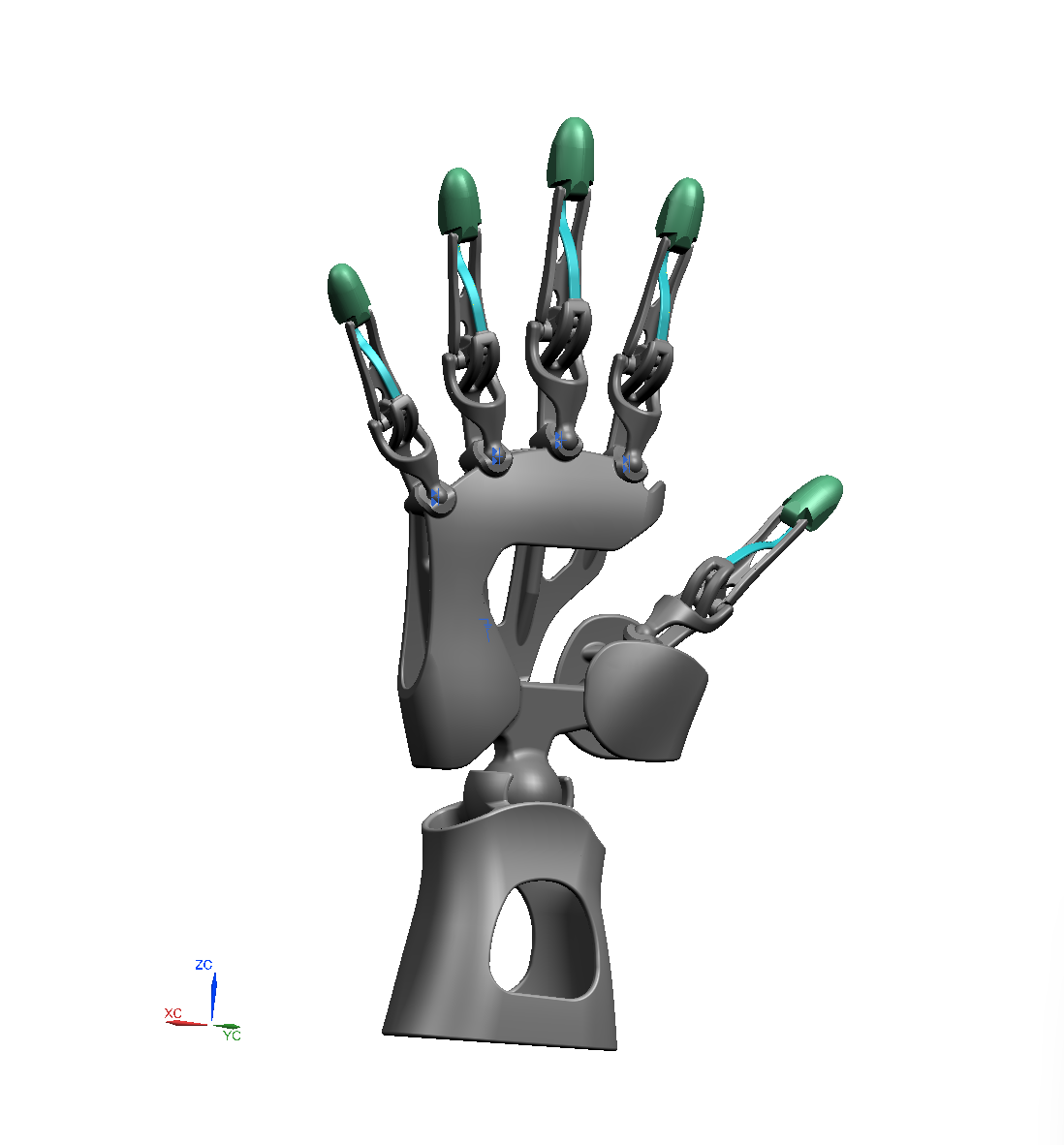 仿生手掌简易结构  stp