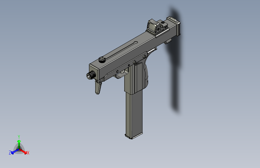 手枪左轮冲锋枪老式狙击步枪设计3D图纸t9-smg-9mm-submachine-gun SW STP