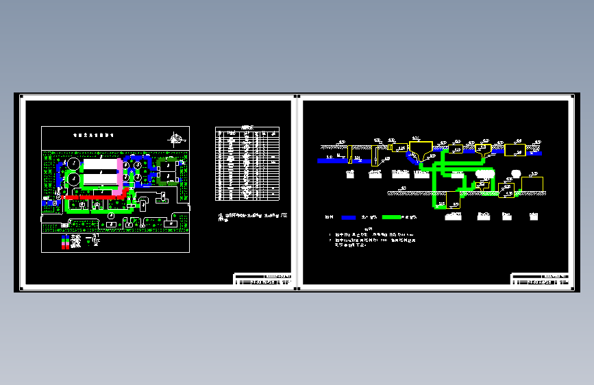 污水处理厂平面图及高程图图纸MF15