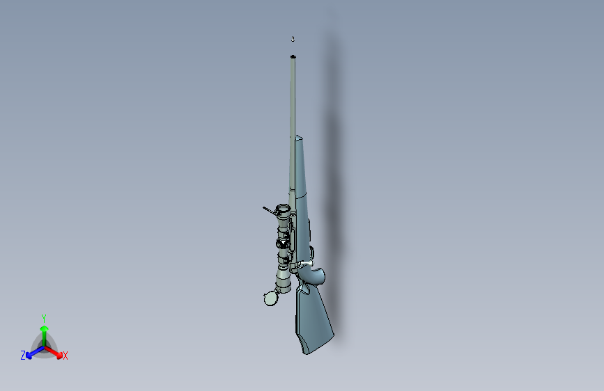 手枪左轮冲锋枪老式狙击步枪设计3D图纸carl-gustaf-3000-1 5 STP