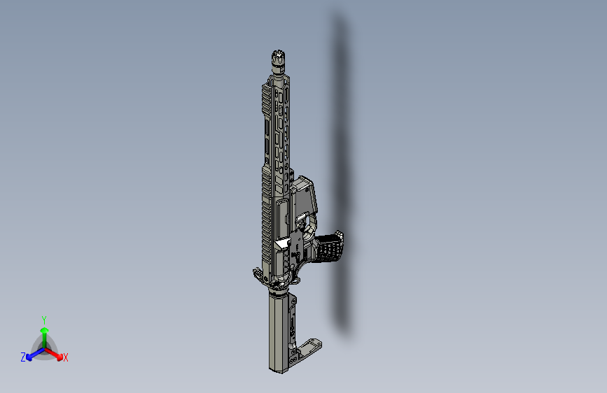 手枪左轮冲锋枪老式狙击步枪设计3D图纸cmmg-mk4-banshee-1 1 STP